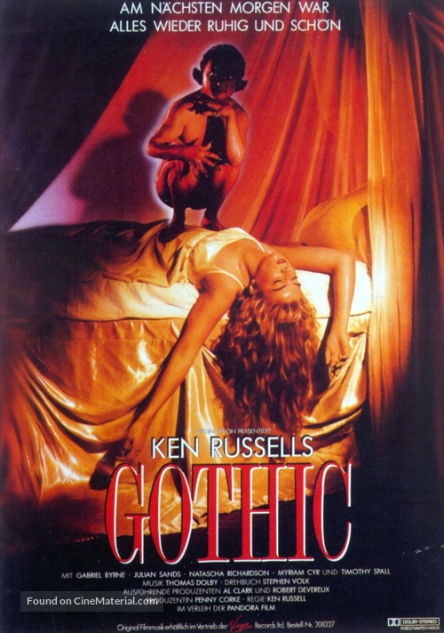 Gothic - German Movie Poster