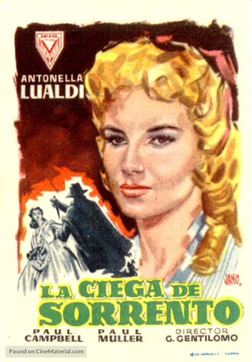 La cieca di Sorrento - Spanish Movie Poster