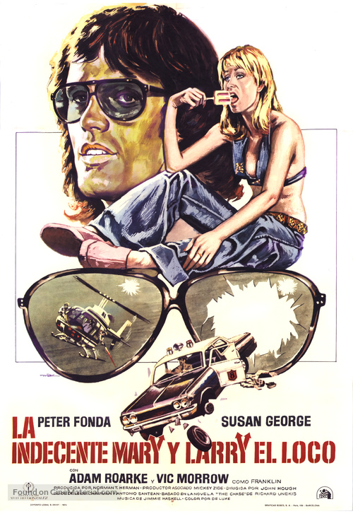 Dirty Mary Crazy Larry - Spanish Movie Poster