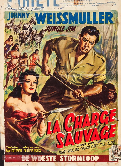 Fury of the Congo - Belgian Movie Poster