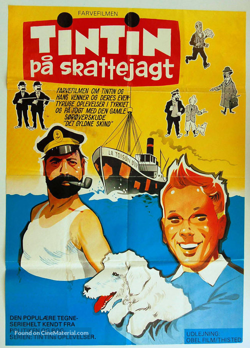 Tintin et le myst&egrave;re de la toison d&#039;or - Danish Movie Poster