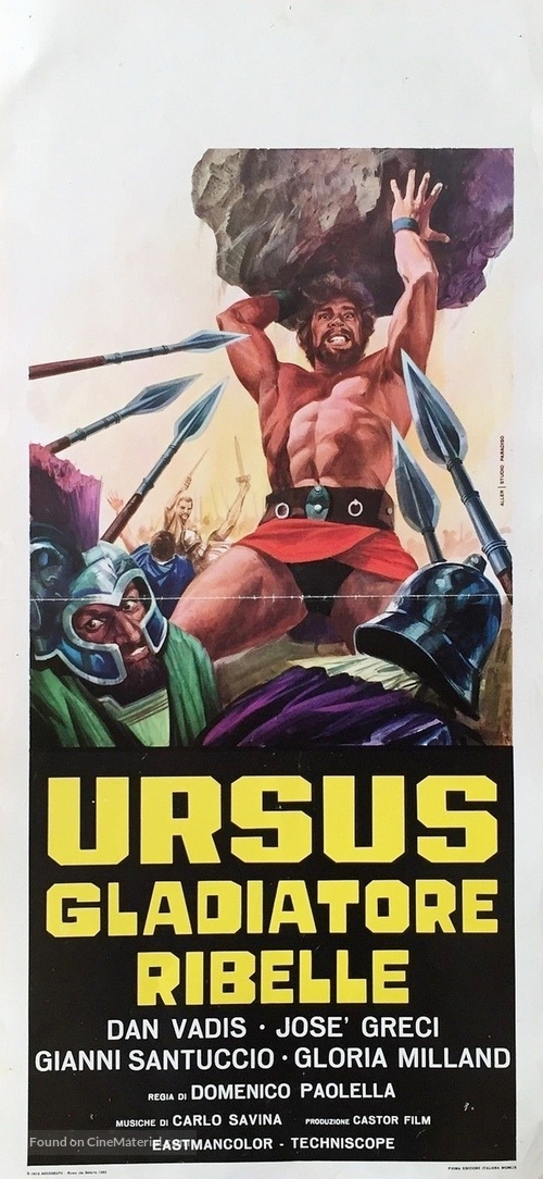 Ursus, il gladiatore ribelle - Italian Movie Poster