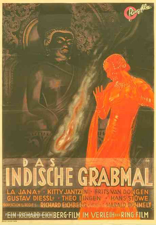Indische Grabmal, Das - German Movie Poster