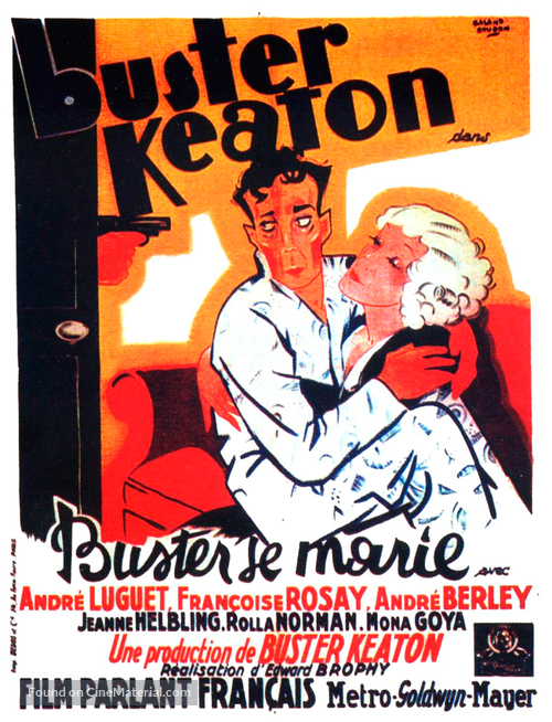 Buster se marie - French Movie Poster