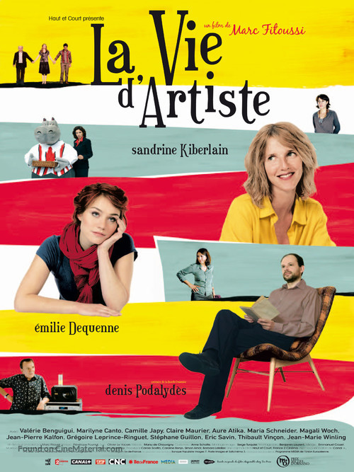 Vie d&#039;artiste, La - French Movie Poster