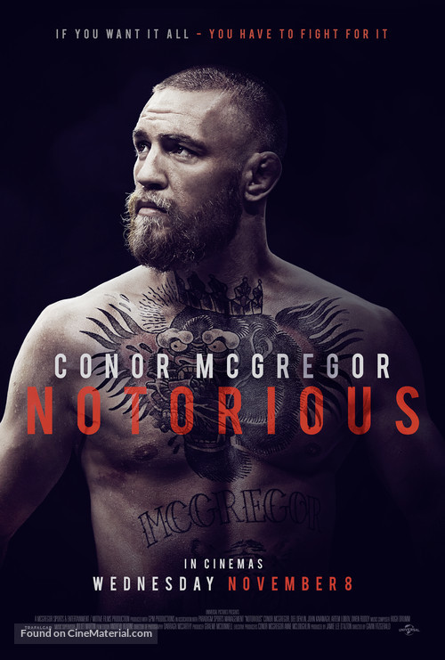 Conor McGregor: Notorious - British Movie Poster