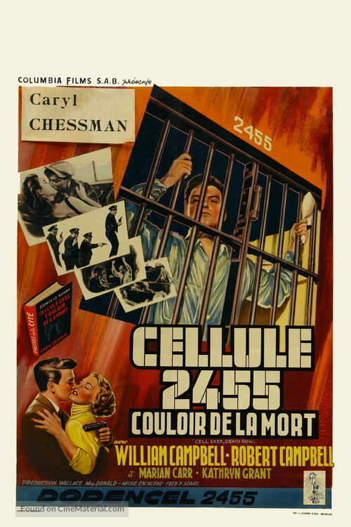 Cell 2455 Death Row - Belgian Movie Poster