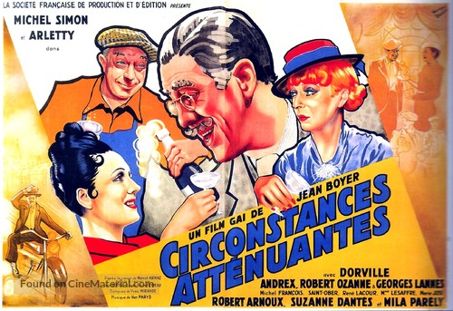 Circonstances att&egrave;nuantes - French Movie Poster