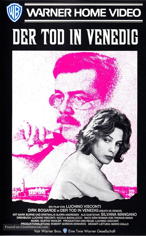 Morte a Venezia - German VHS movie cover
