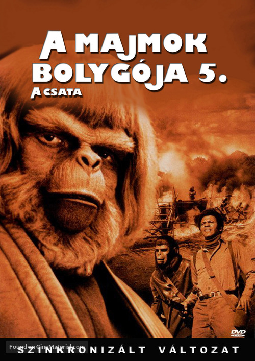 Battle for the Planet of the Apes - Hungarian DVD movie cover