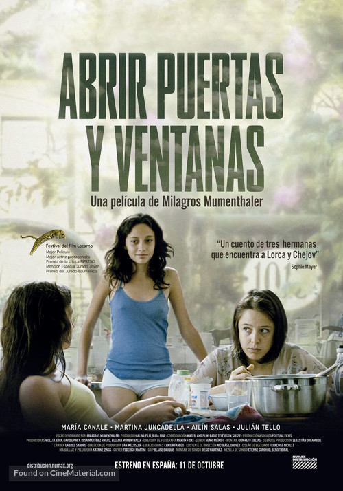 Abrir puertas y ventanas - Spanish Movie Poster