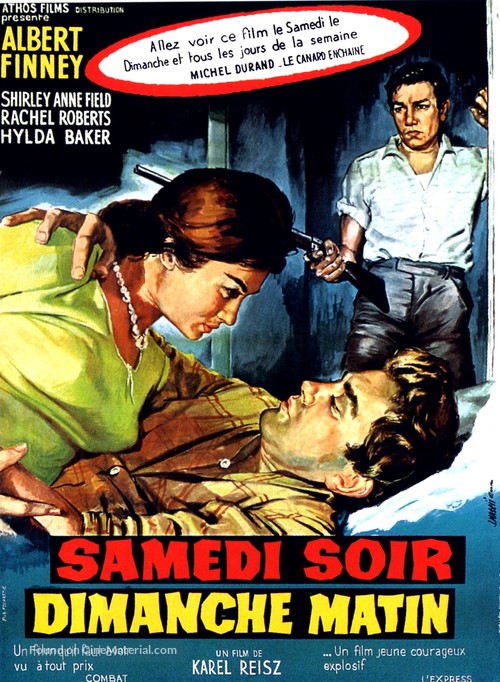 Saturday Night and Sunday Morning - French Movie Poster