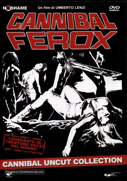 Cannibal ferox - Italian DVD movie cover