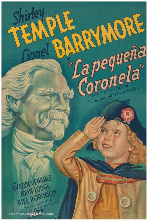 The Little Colonel - Mexican Movie Poster