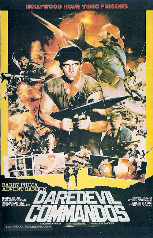 Komando samber nyawa - Danish VHS movie cover