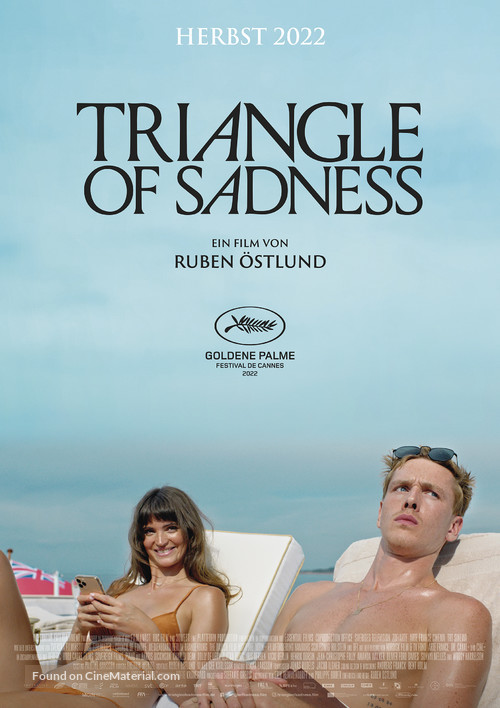 Triangle of Sadness (2022) German movie poster