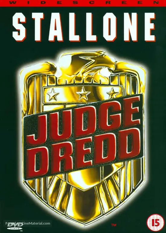 Judge Dredd - British DVD movie cover