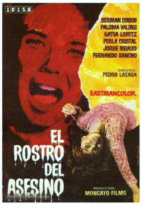 El rostro del asesino - Spanish Movie Poster