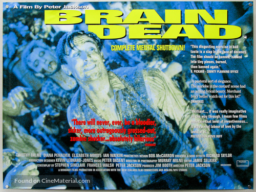 Braindead - British Movie Poster