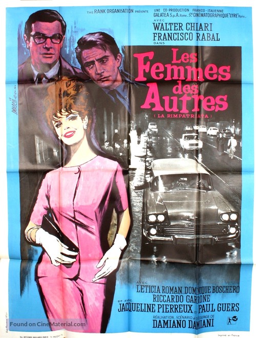 La rimpatriata - French Movie Poster
