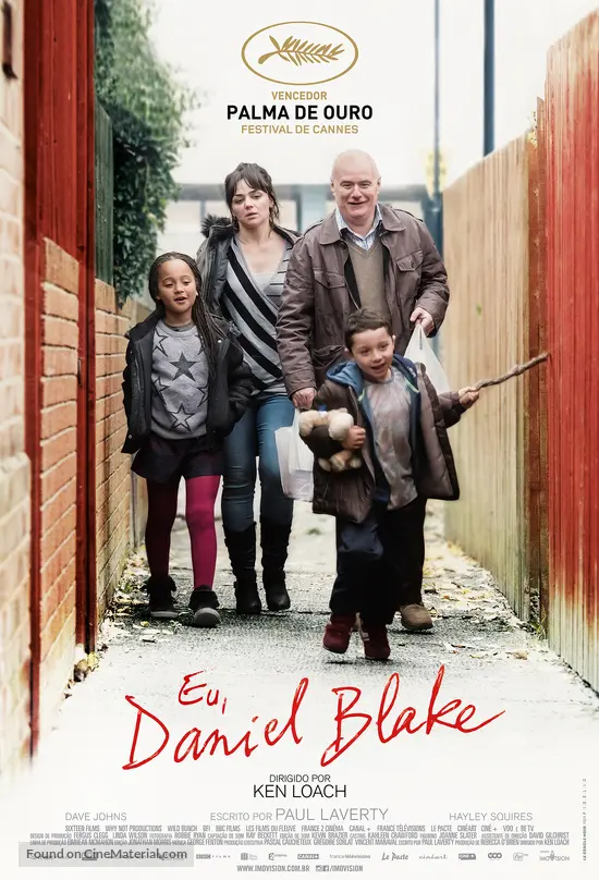 I, Daniel Blake - Brazilian Movie Poster