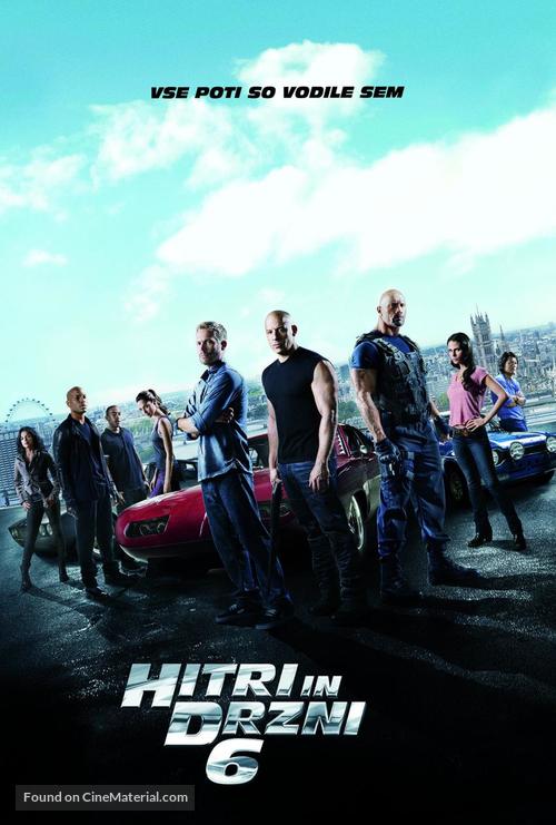 Fast &amp; Furious 6 - Slovenian Movie Poster