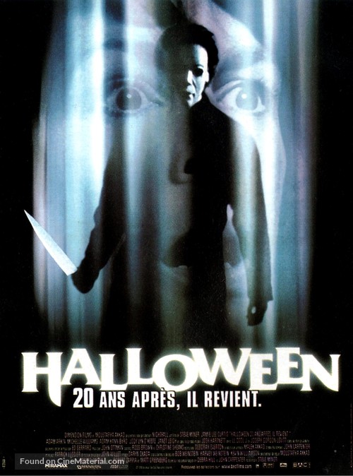 Halloween H20: 20 Years Later - French Movie Poster