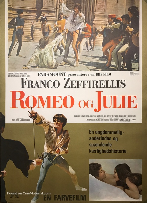 Romeo and Juliet - Danish Movie Poster