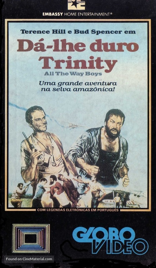 Pi&ugrave; forte, ragazzi! - Brazilian VHS movie cover