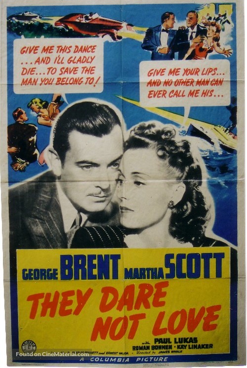 They Dare Not Love - Movie Poster