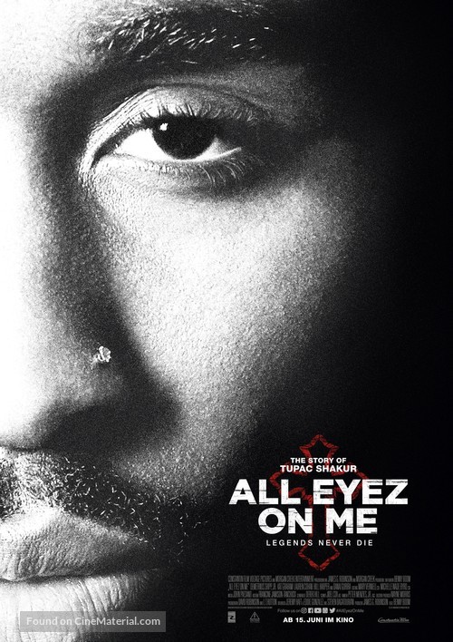 All Eyez on Me - German Movie Poster