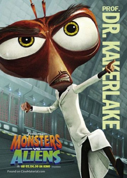 Monsters vs. Aliens - German Movie Poster