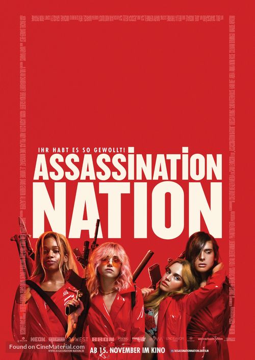 Assassination Nation - German Movie Poster