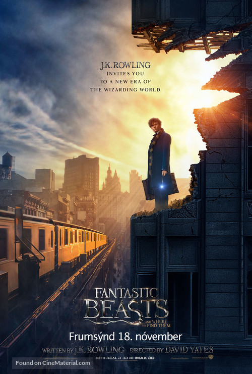Fantastic Beasts and Where to Find Them - Icelandic Movie Poster