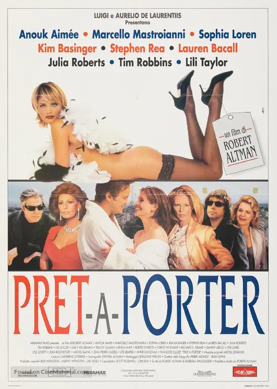 Pr&ecirc;t-&agrave;-Porter - Italian Movie Poster