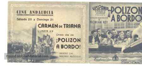 &iexcl;Poliz&oacute;n a bordo! - Spanish Movie Poster