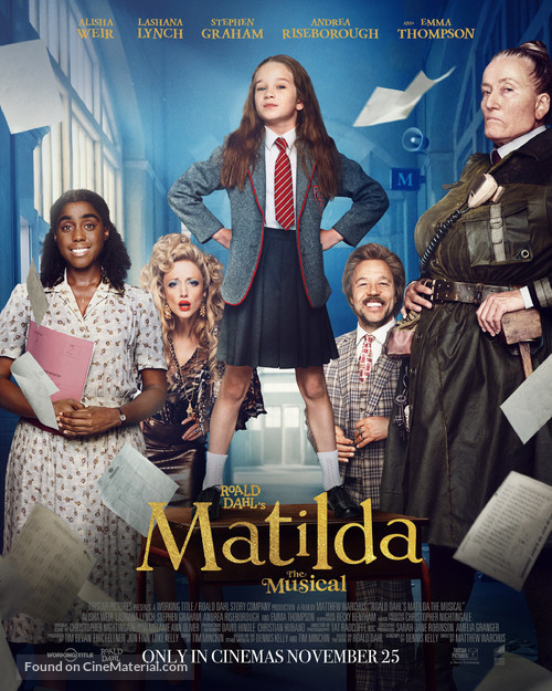 Roald Dahl&#039;s Matilda the Musical - British Movie Poster