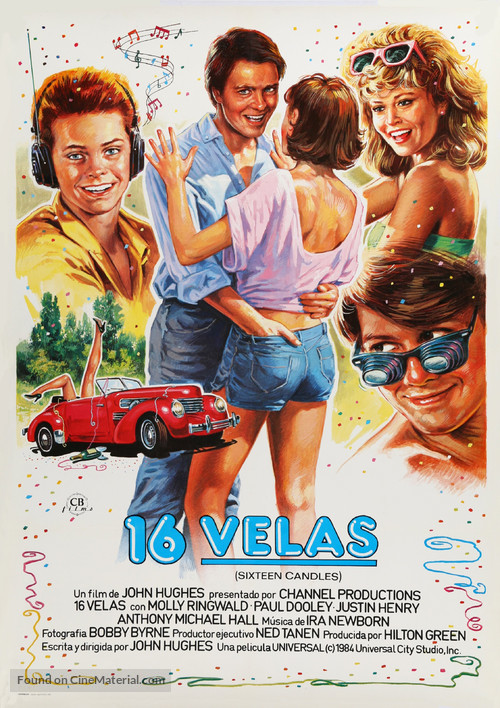 Sixteen Candles - Spanish Movie Poster