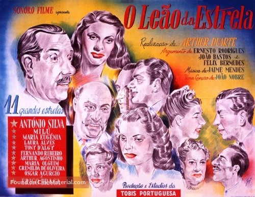 O Le&atilde;o da Estrela - Portuguese Movie Poster