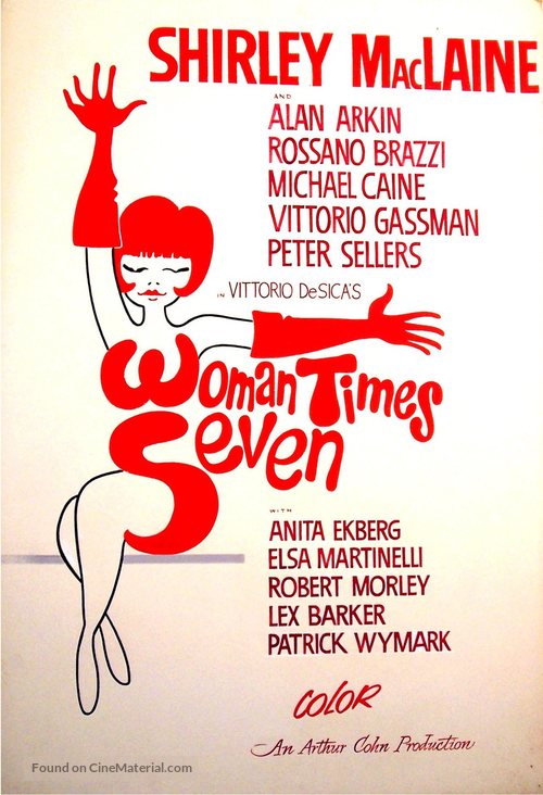 Woman Times Seven - Irish Movie Poster