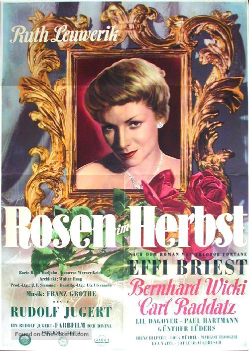 Rosen im Herbst - German Movie Poster