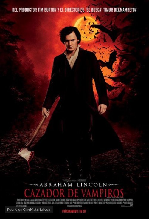 Abraham Lincoln: Vampire Hunter - Argentinian Movie Poster