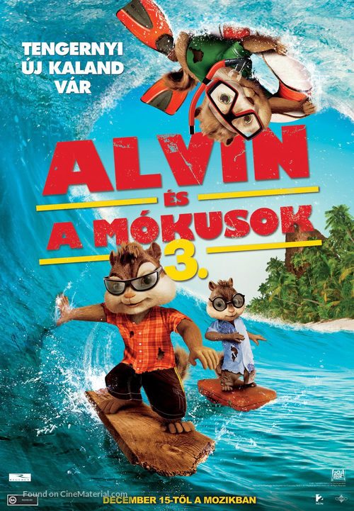 Alvin and the Chipmunks: Chipwrecked - Hungarian Movie Poster