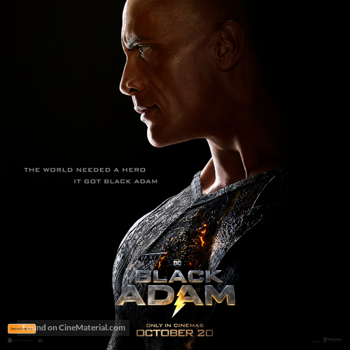 Black Adam - Australian Movie Poster