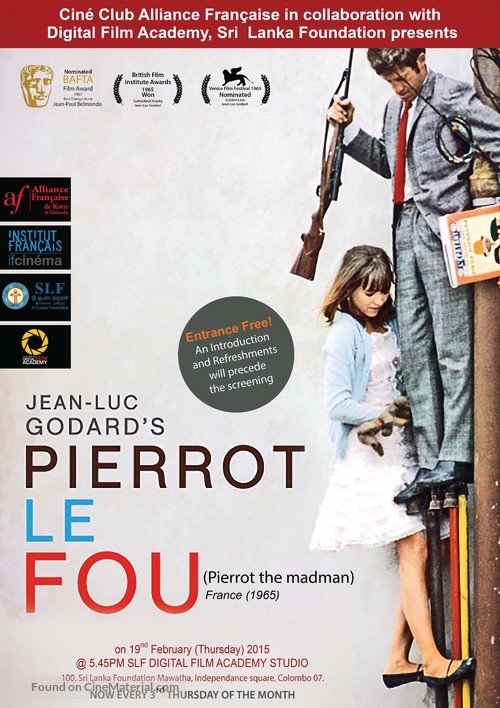 Pierrot le fou - Indian Movie Poster