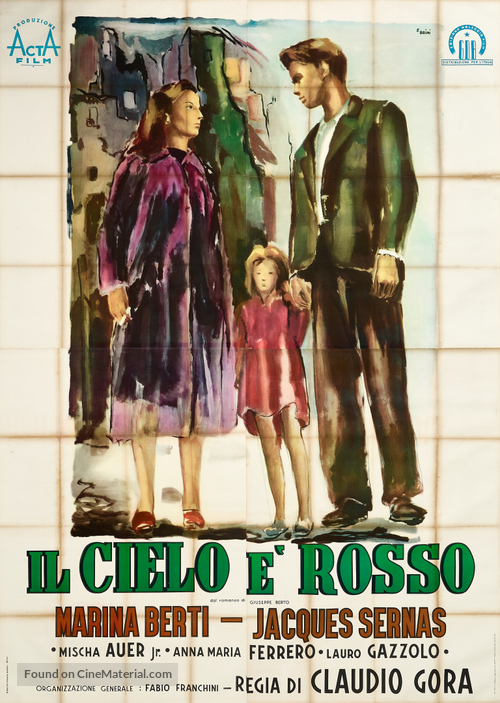 Il cielo &egrave; rosso - Italian Movie Poster