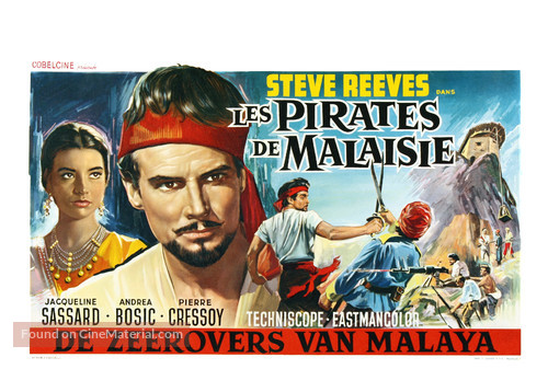 I pirati della Malesia - Belgian Movie Poster
