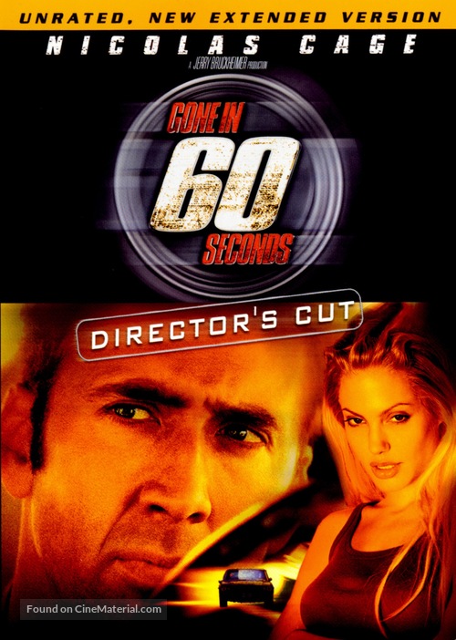 Gone In 60 Seconds - DVD movie cover