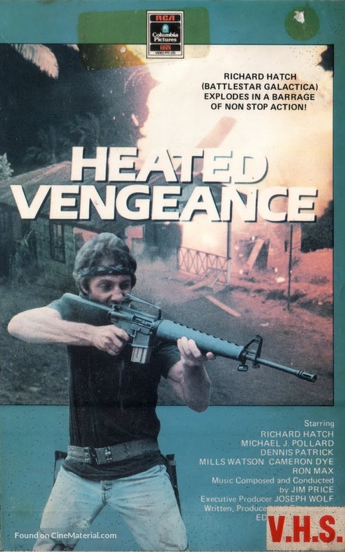 Heated Vengeance - VHS movie cover
