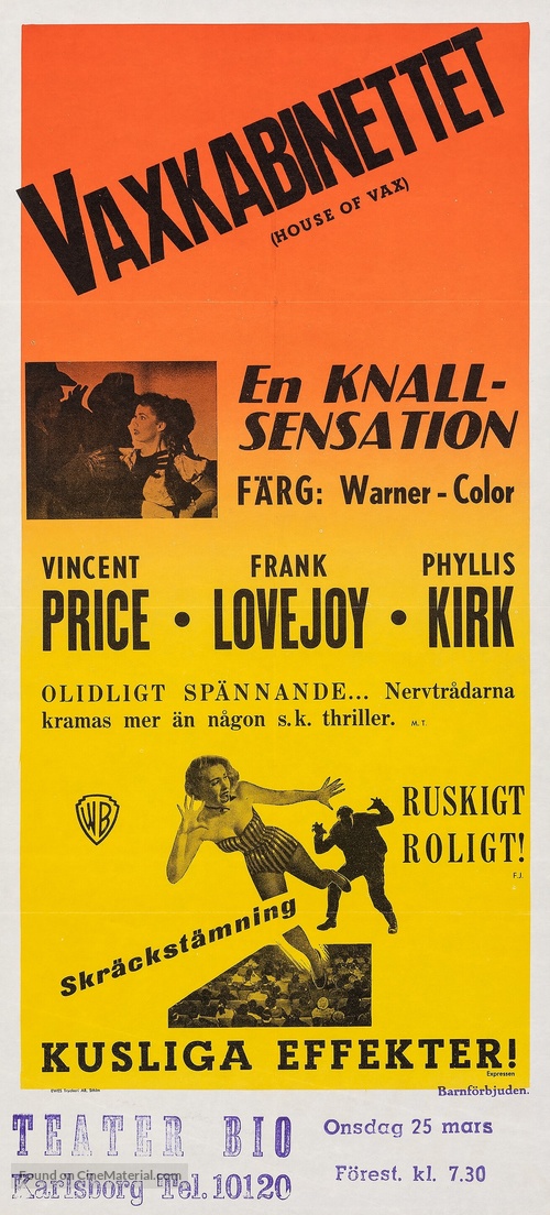 House of Wax - Swedish Movie Poster